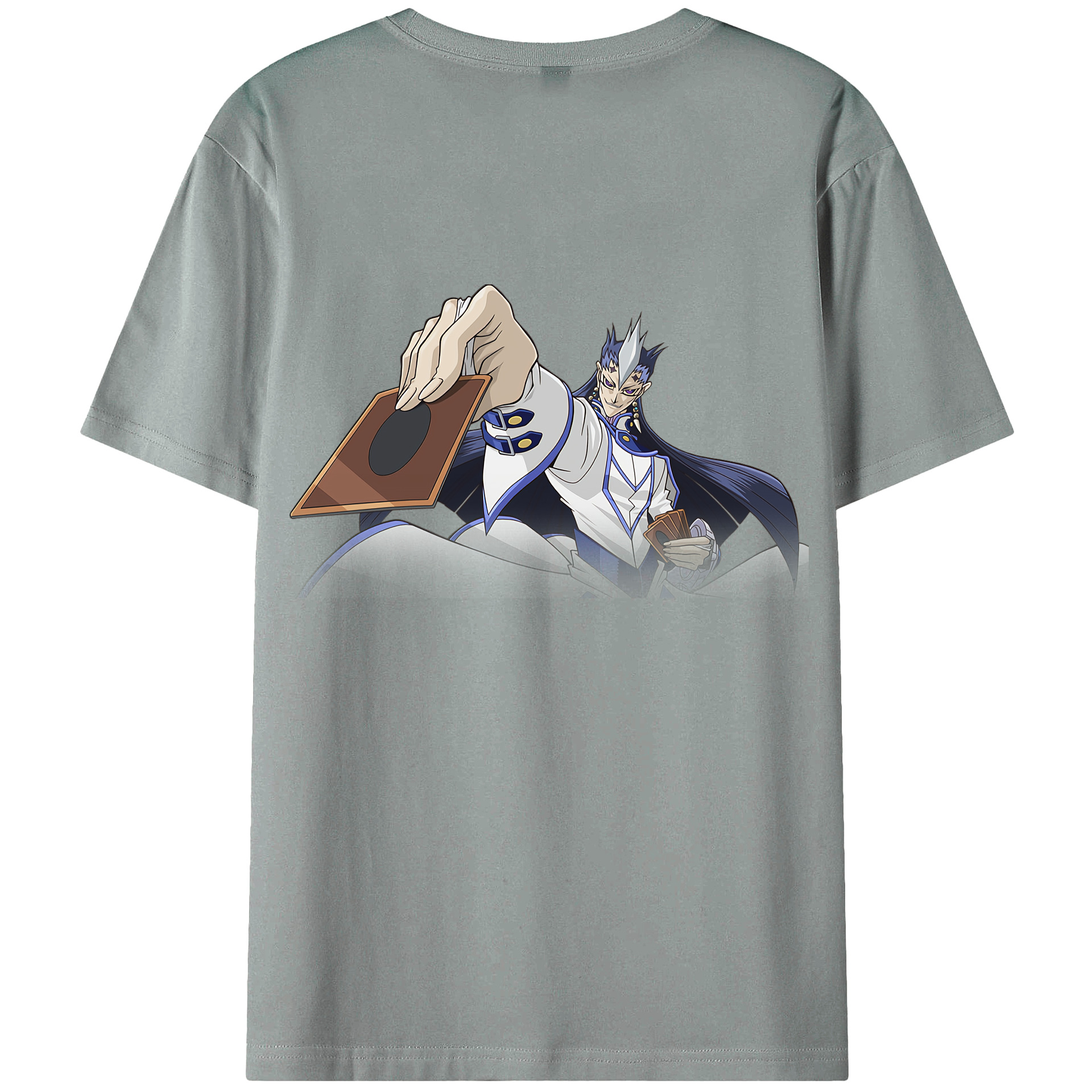 （画像用） 遊☆戯☆王 Yu-Gi-Oh! 綿100％ メンズ半袖Tシャツ（バックプリント） 通気性